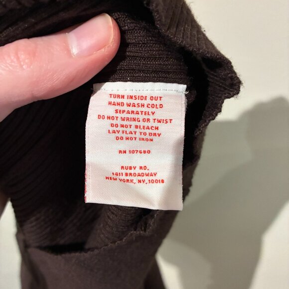 Ruby Rd Brown Jeweled Neck Tank Top - Women's 1X - Picture 8 of 10